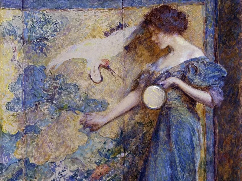 1862-Robert Lewis Reid - Lo specchio